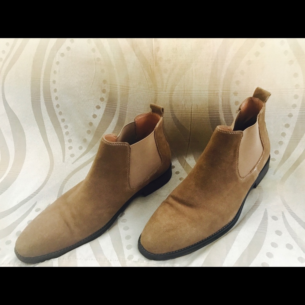 Brown Suede Chelsea Boots - Picture 2 of 3